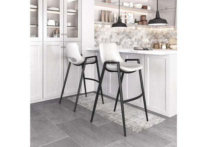 109541 Desi Barstool (Set Of 2) White