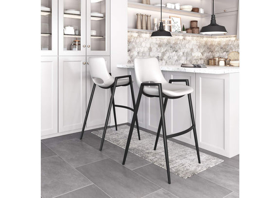 109541 Desi Barstool (Set Of 2) White