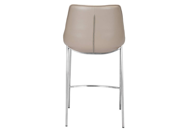 102028 Magnus Counter Stool (Set Of 2) Brown & Silver