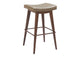 110330 Divat Barstool (Set Of 2) Taupe & Walnut