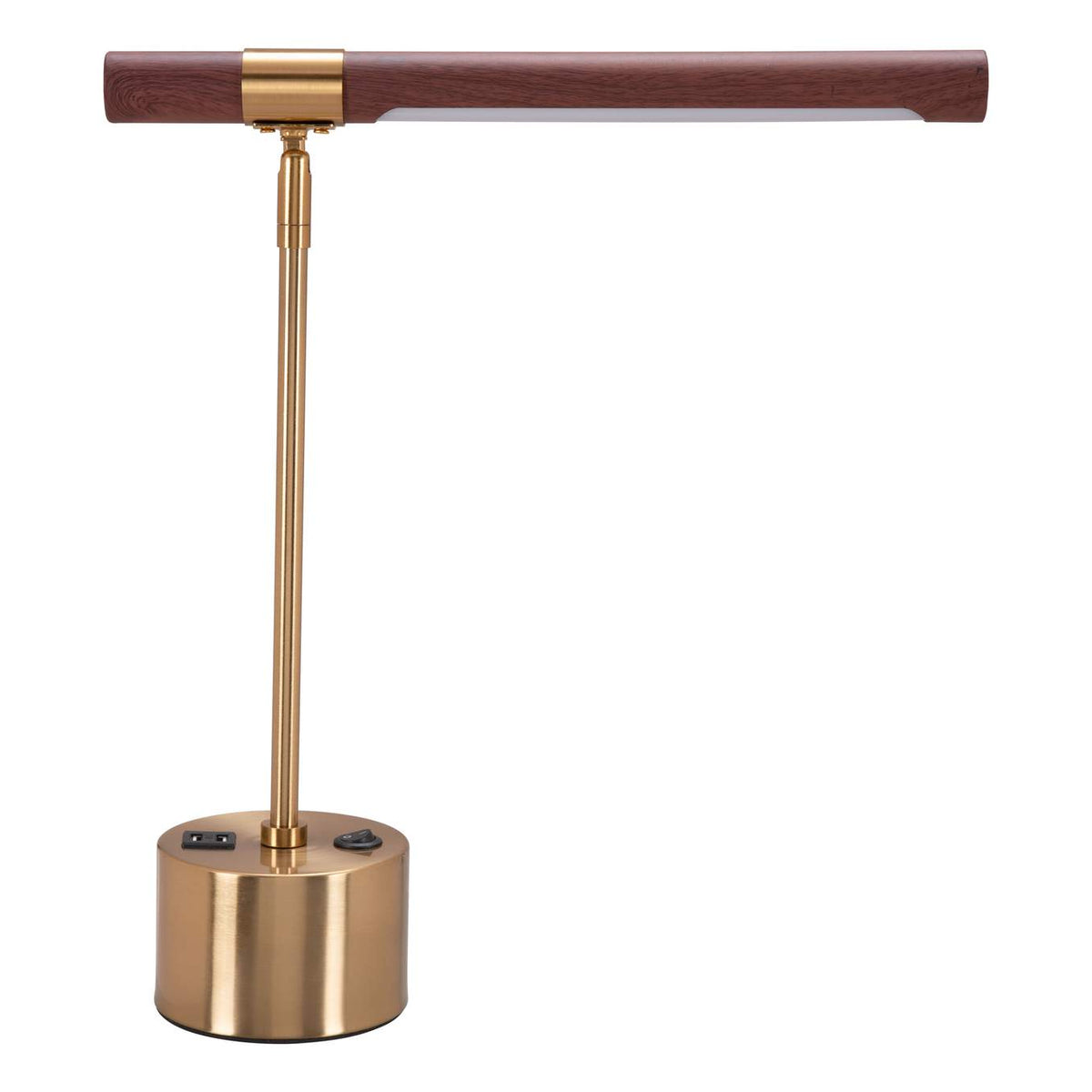 56139 Kippy Table Lamp Brown & Brass