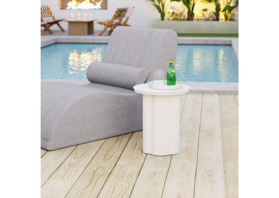 704021 Kogur Outdoor Side Table White