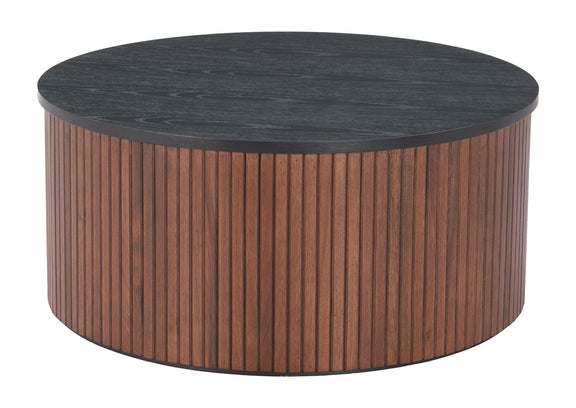 110299 Nejaus Coffee Table Black & Walnut