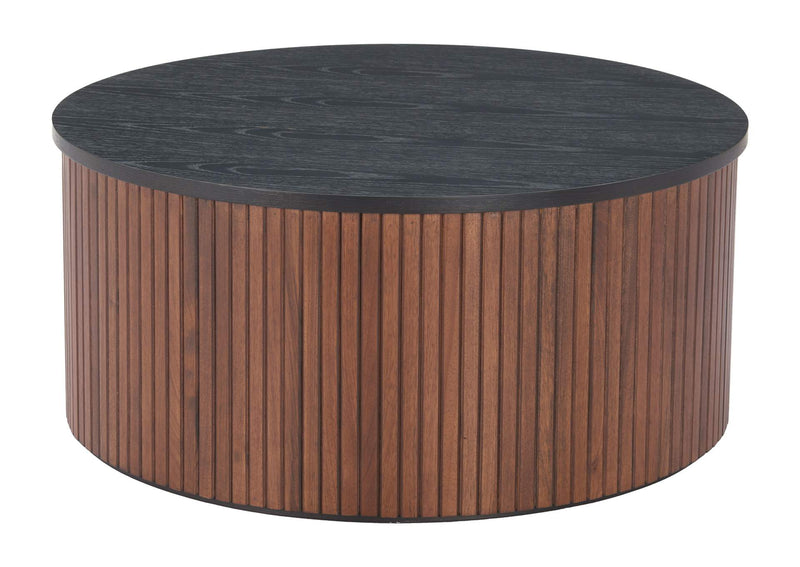 110299 Nejaus Coffee Table Black & Walnut