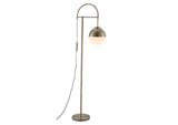 56053 Waterloo Floor Lamp White & Bronze