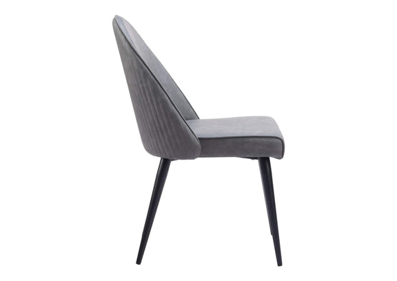 110118 Silloth Armless Dining Chair (Set Of 2) Gray