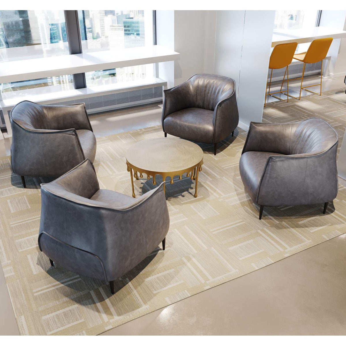 109976 Julian Accent Chair Gray