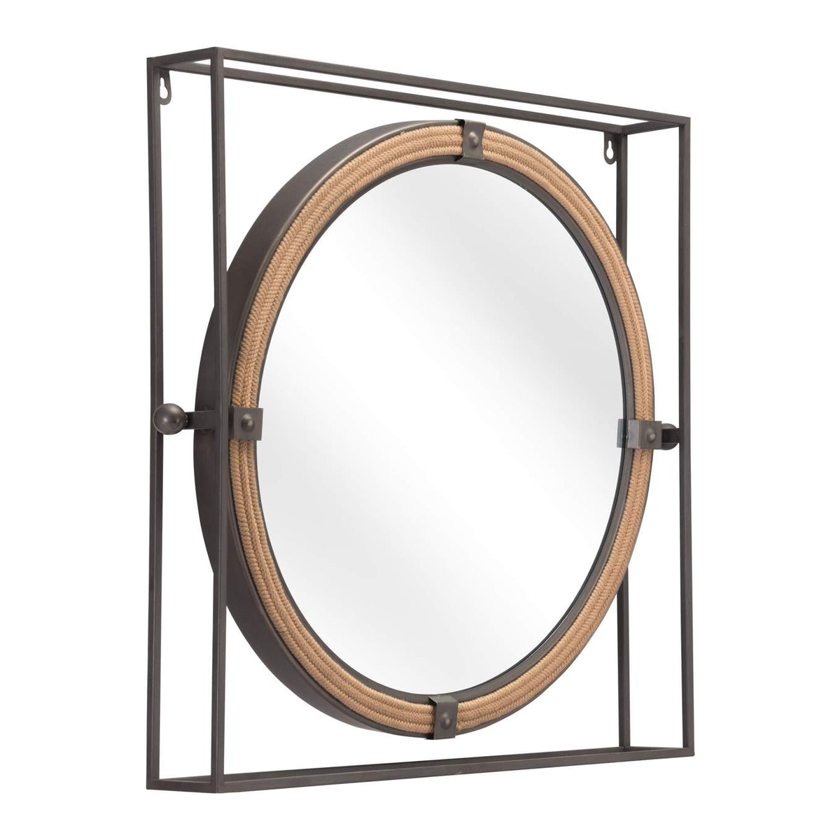 A12222 Capell Mirror Antique Gray
