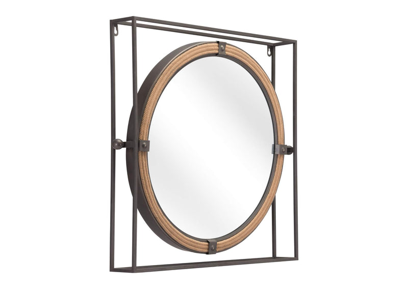 A12222 Capell Mirror Antique Gray