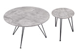 109232 Kerris Coffee Table Set (2-Piece) Gray & Black