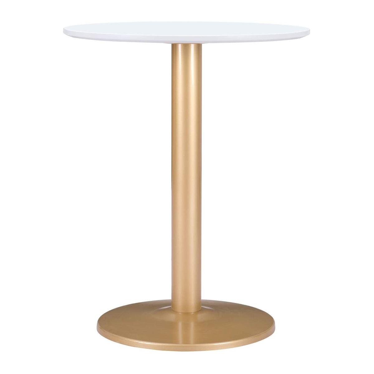 101570 Alto Bistro Table White & Gold