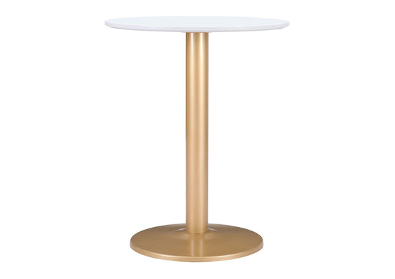 101570 Alto Bistro Table White & Gold