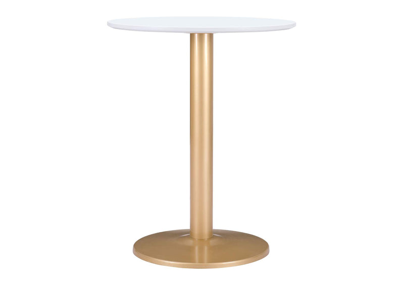 101570 Alto Bistro Table White & Gold