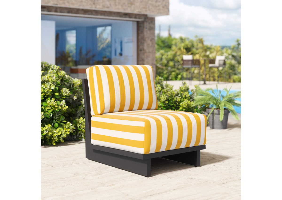 704042 Shoreline Outdoor Accent Chair Yellow