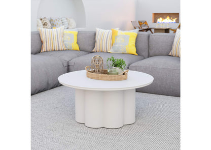 704070 Palmier Outdoor Coffee Table White