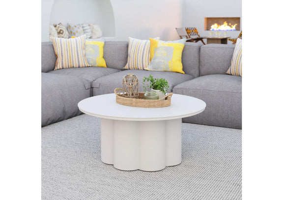704070 Palmier Outdoor Coffee Table White