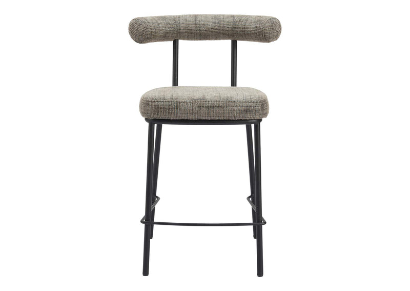 110099 Kede Counter Stool Green Tweed