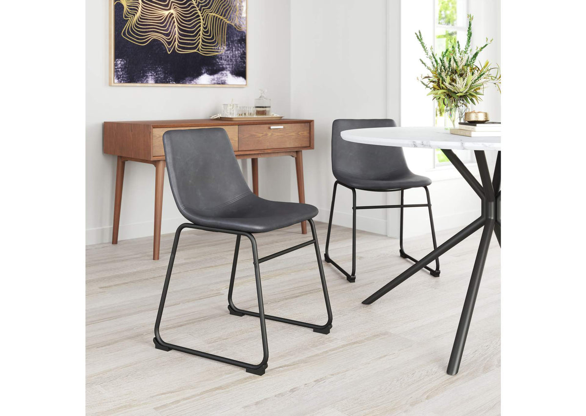 101995 Smart Dining Chair (Set Of 2) Charcoal