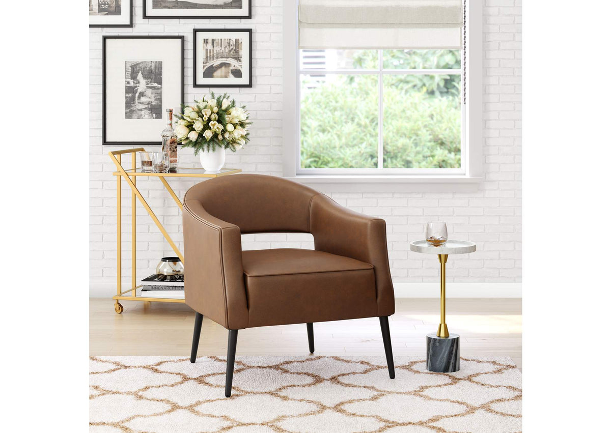 109051 Berkeley Accent Chair Vintage Brown