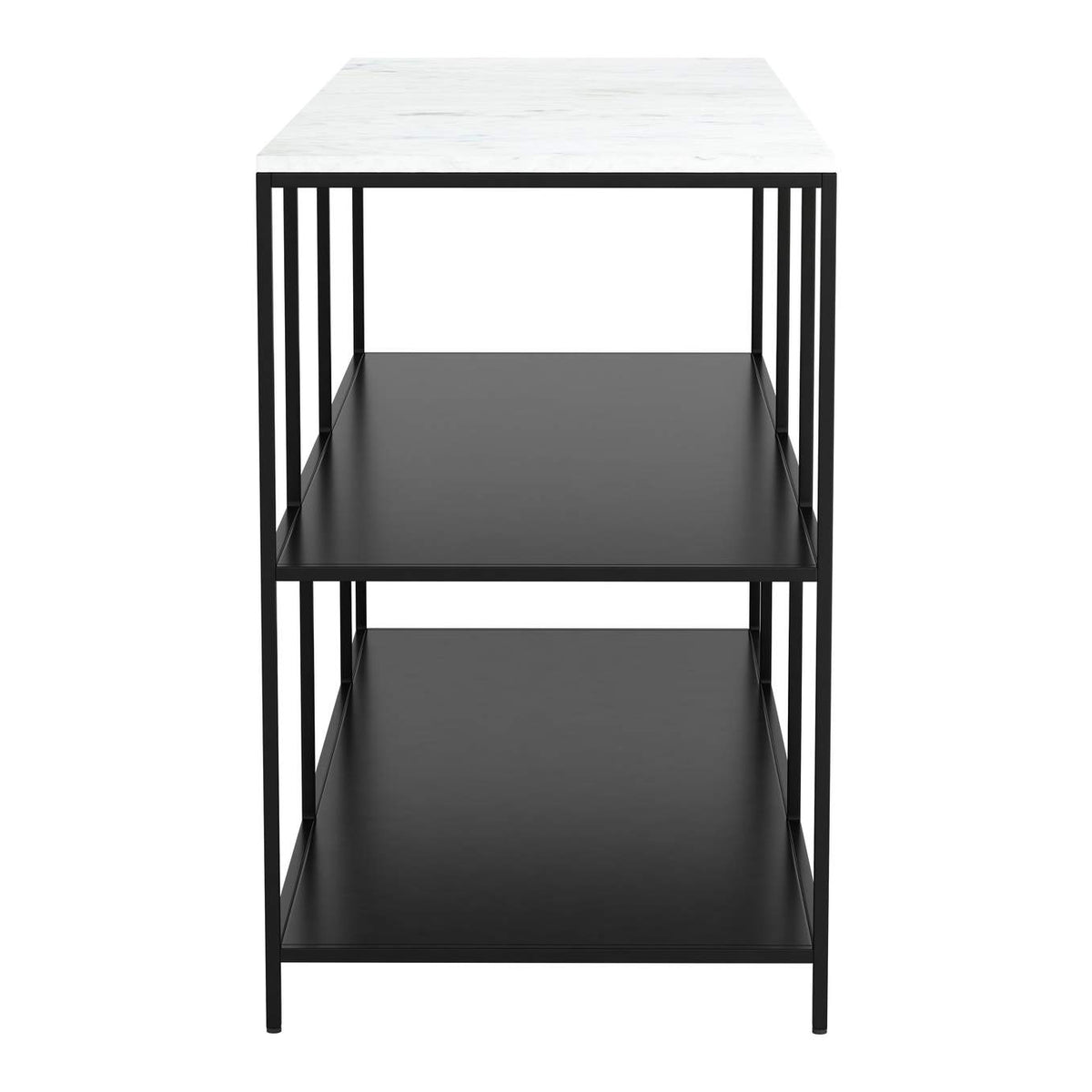 109487 Singularity Console Table White & Black