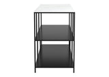 109487 Singularity Console Table White & Black