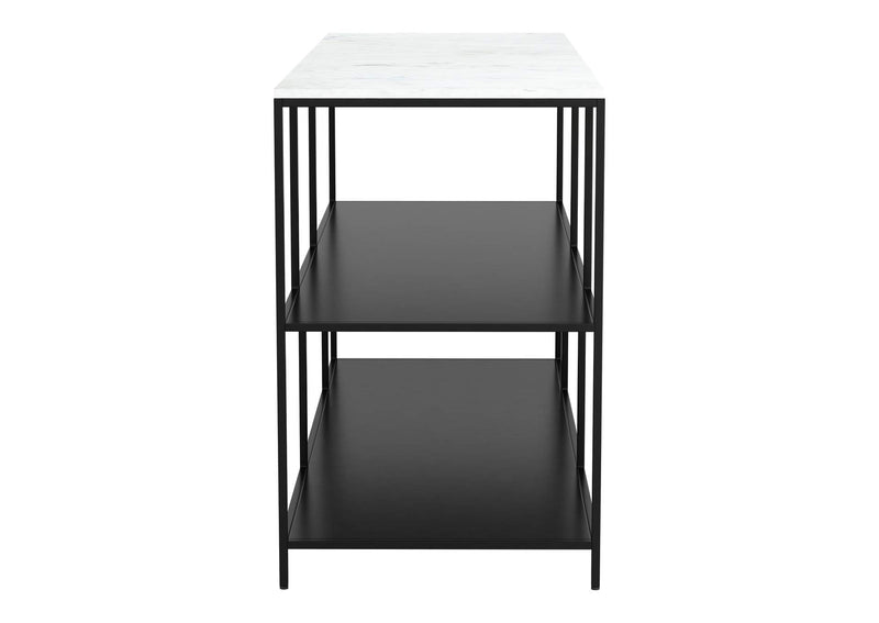 109487 Singularity Console Table White & Black