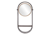 A12234 Saroni Mirror Shelf Antique Gray