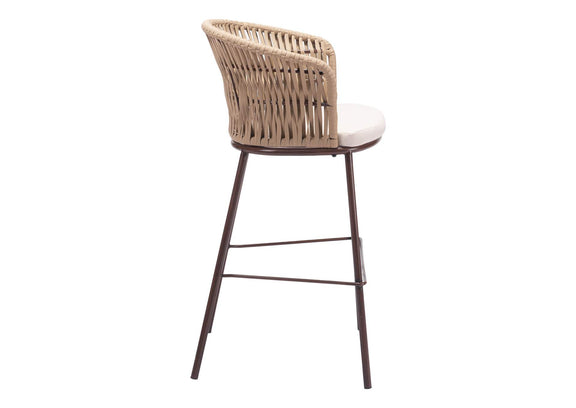 703990 Freycinet Outdoor Barstool (Set Of 2) Natural