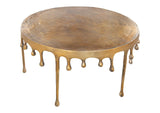 110150 Drip Coffee Table Antique Brass