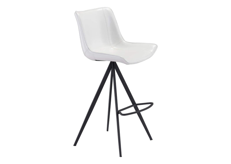 101287 Aki Barstool (Set Of 2) White & Black