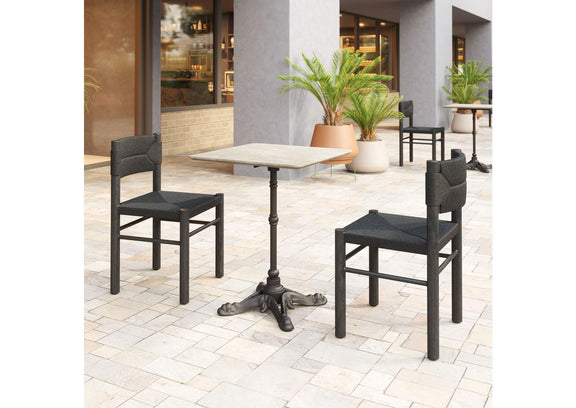 704051 Alfresco Outdoor Dining Table Gray