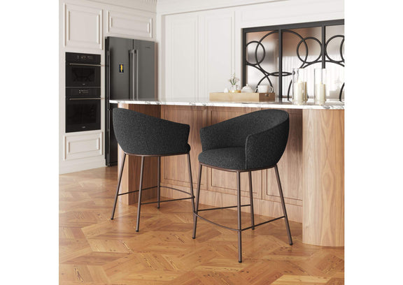 109809 Essen Counter Stool Black & Bronze