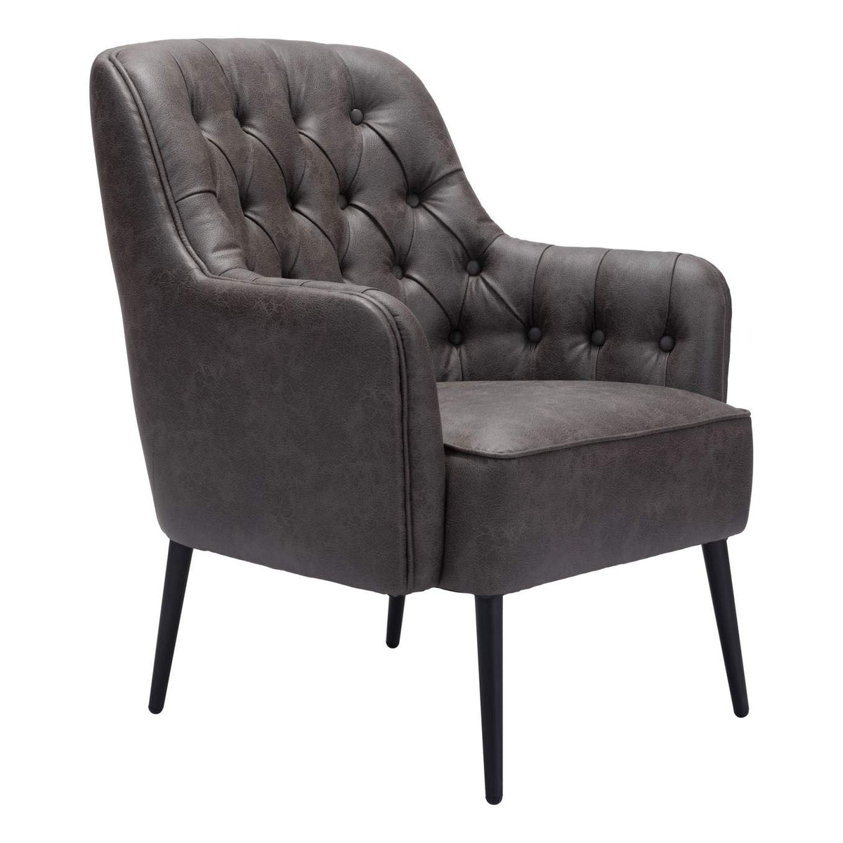 109054 Tasmania Accent Chair Vintage Black