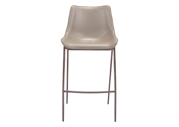 101277 Magnus Barstool (Set Of 2) Brown & Walnut