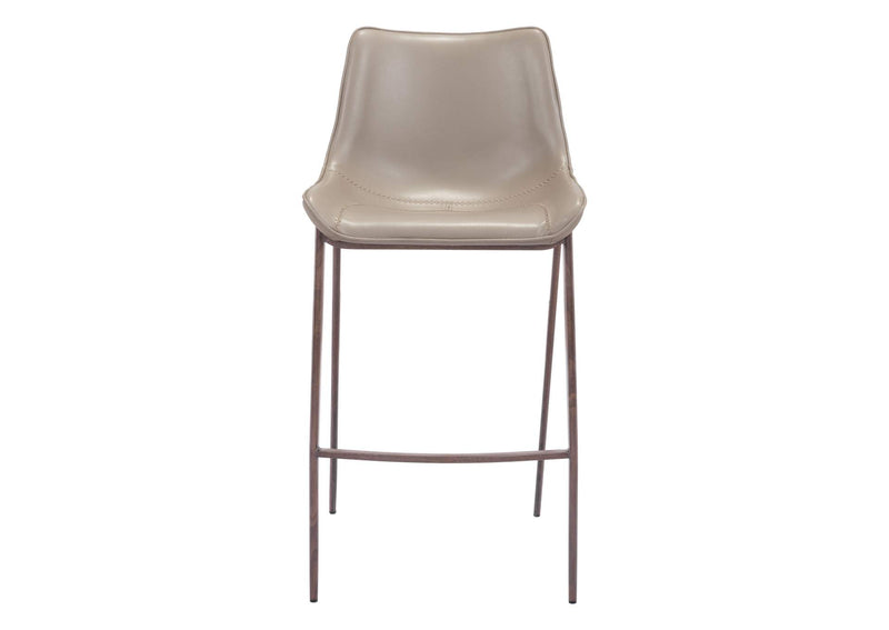 101277 Magnus Barstool (Set Of 2) Brown & Walnut