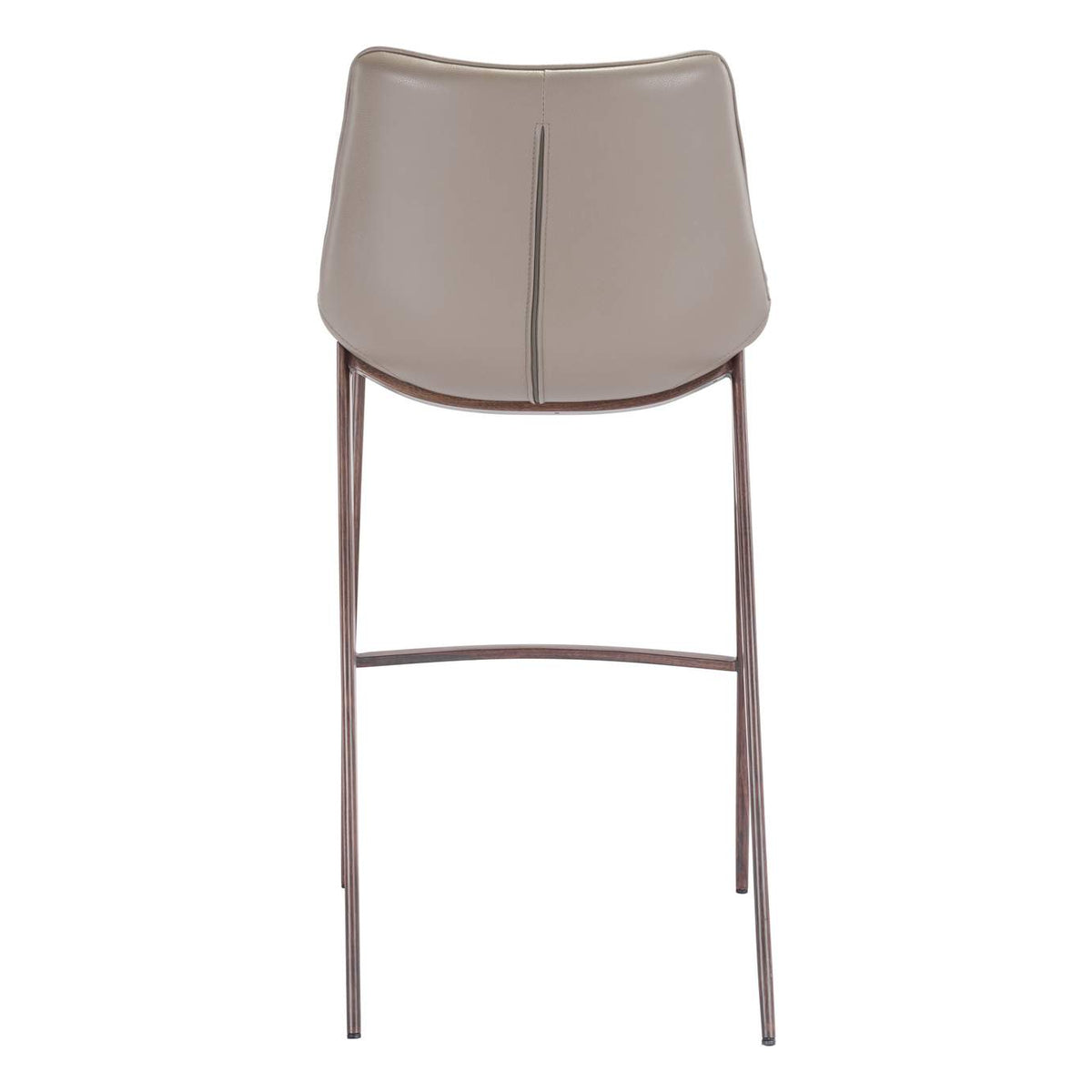 101277 Magnus Barstool (Set Of 2) Brown & Walnut