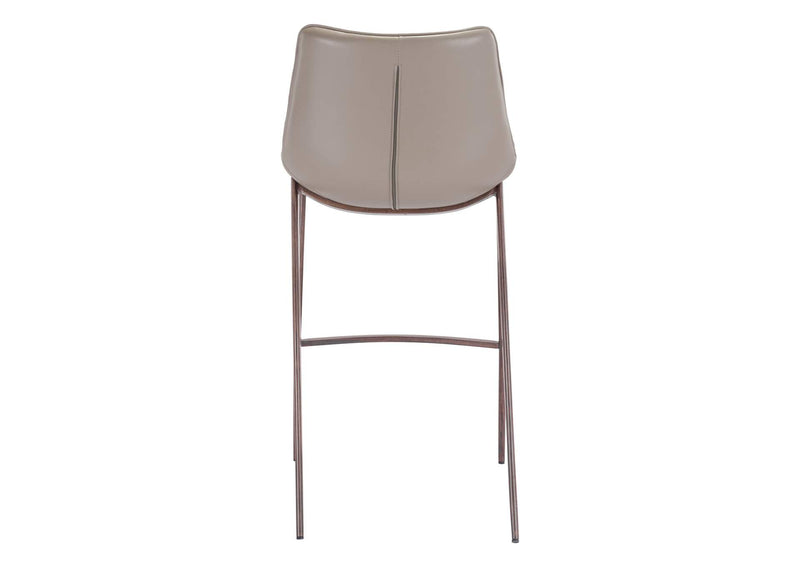 101277 Magnus Barstool (Set Of 2) Brown & Walnut