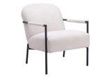 109518 Chicago Accent Chair Ivory