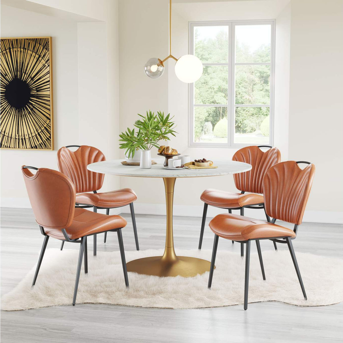 109337 Terrence Dining Chair (Set Of 2) Vintage Brown
