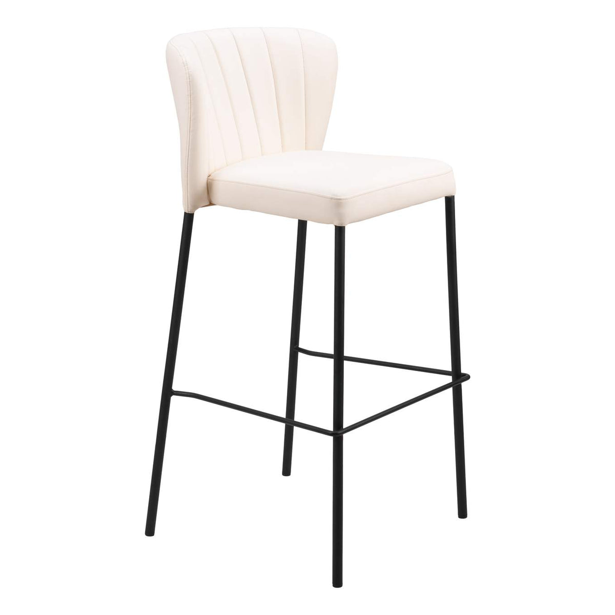 109782 Linz Barstool (Set Of 2) Cream