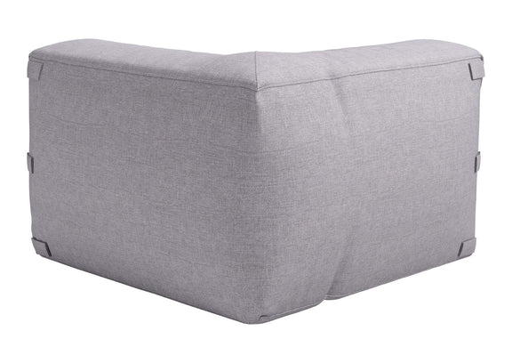 704002 Luanda Outdoor Corner Chair Gray