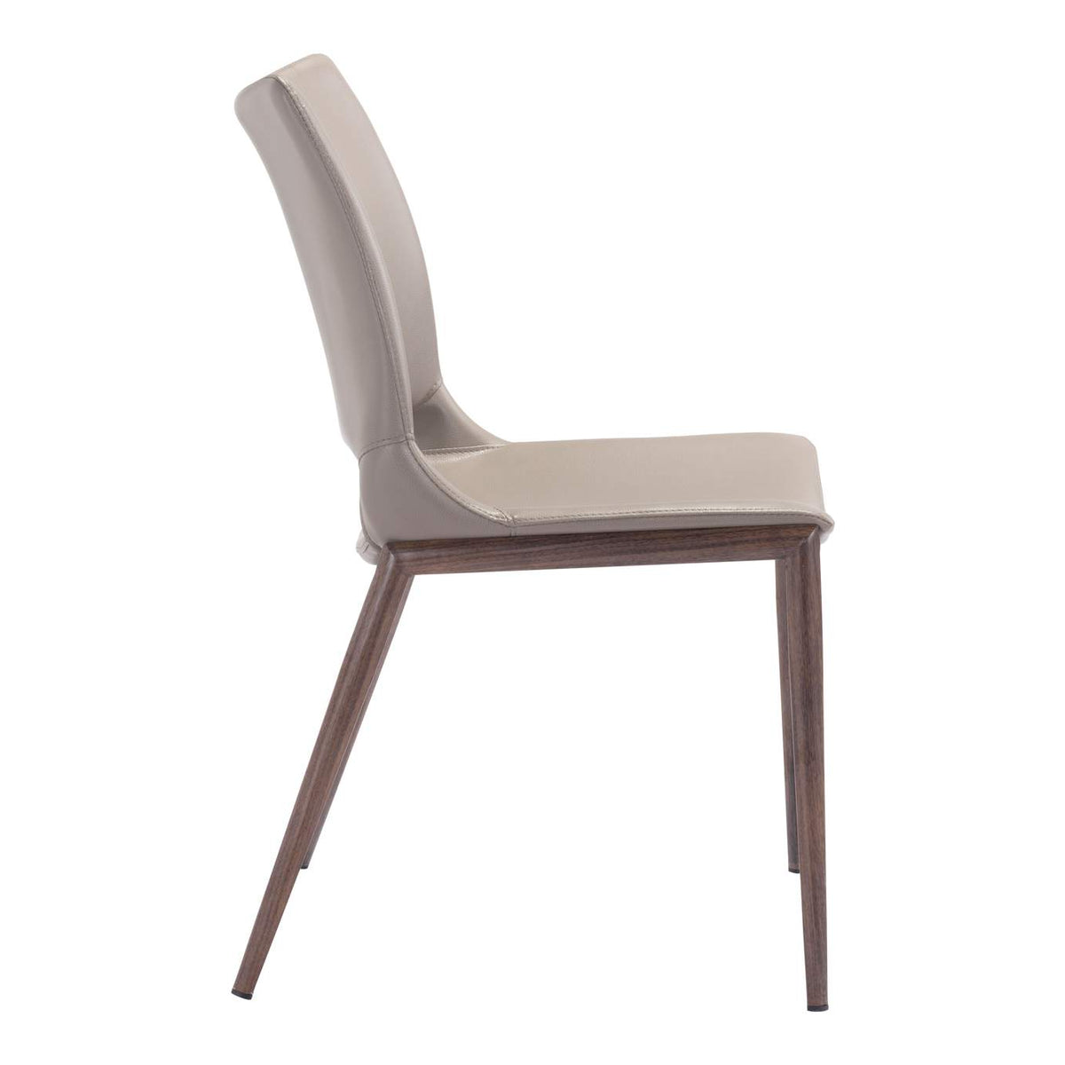 101282 Ace Dining Chair (Set Of 2) Brown & Walnut