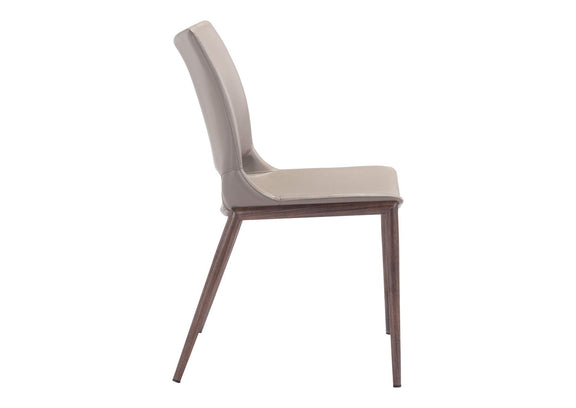 101282 Ace Dining Chair (Set Of 2) Brown & Walnut