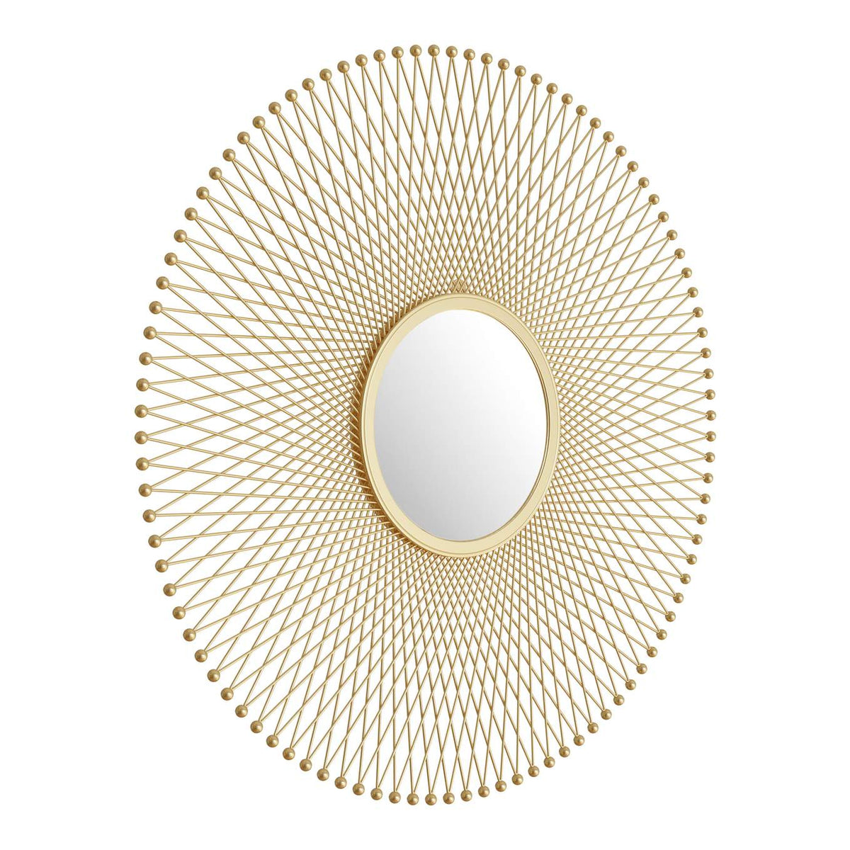 A12214 Glow Round Mirror Gold