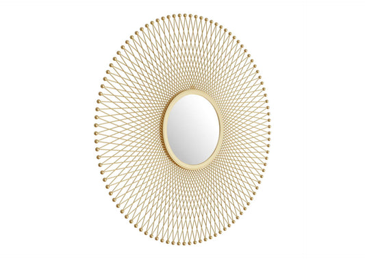 A12214 Glow Round Mirror Gold