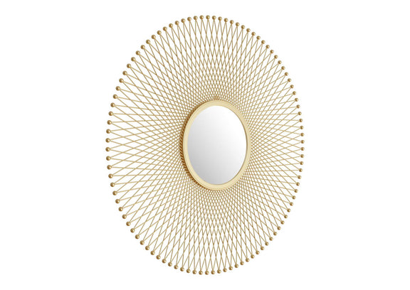 A12214 Glow Round Mirror Gold