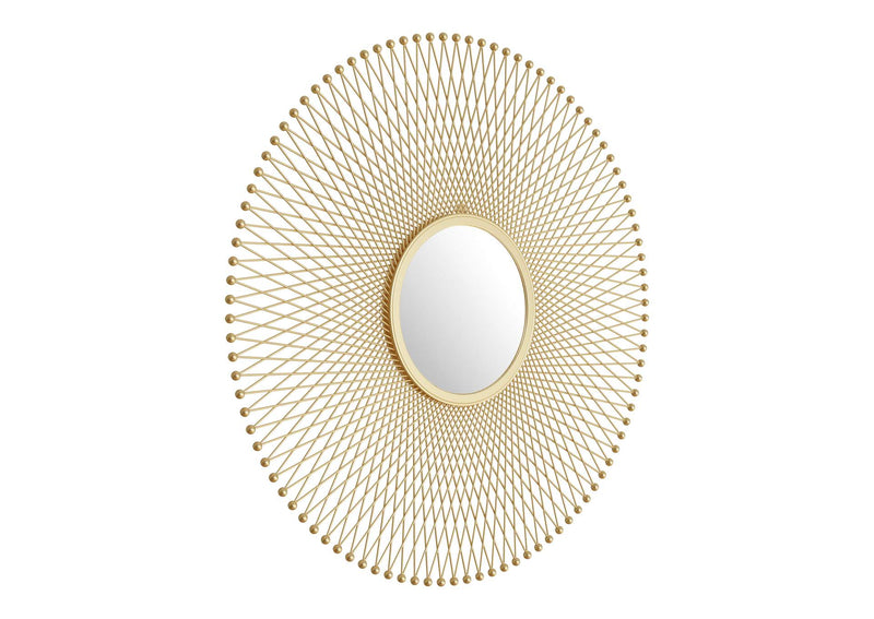 A12214 Glow Round Mirror Gold