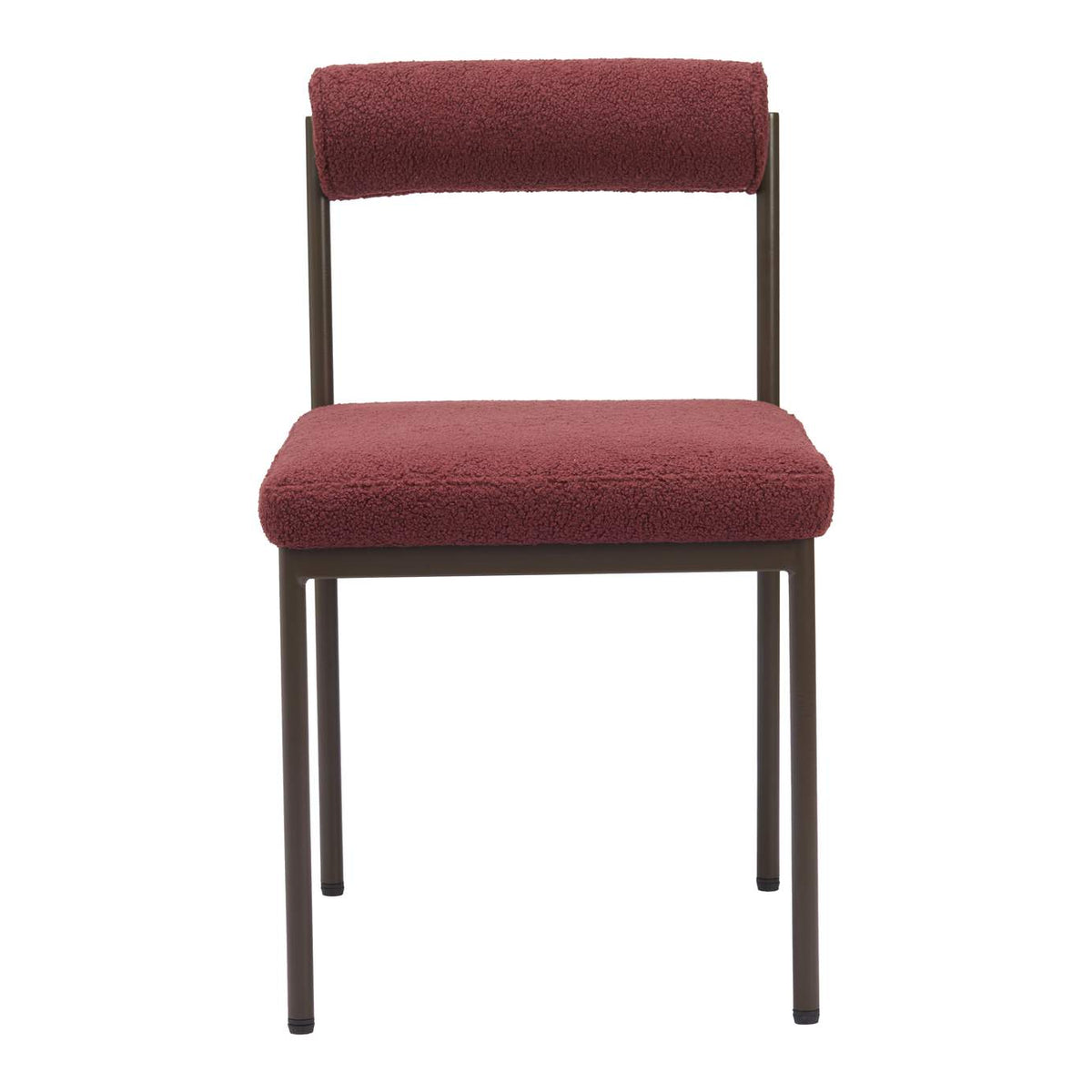 110103 Livorno Dining Chair Red & Bronze