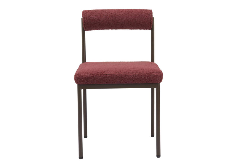 110103 Livorno Dining Chair Red & Bronze
