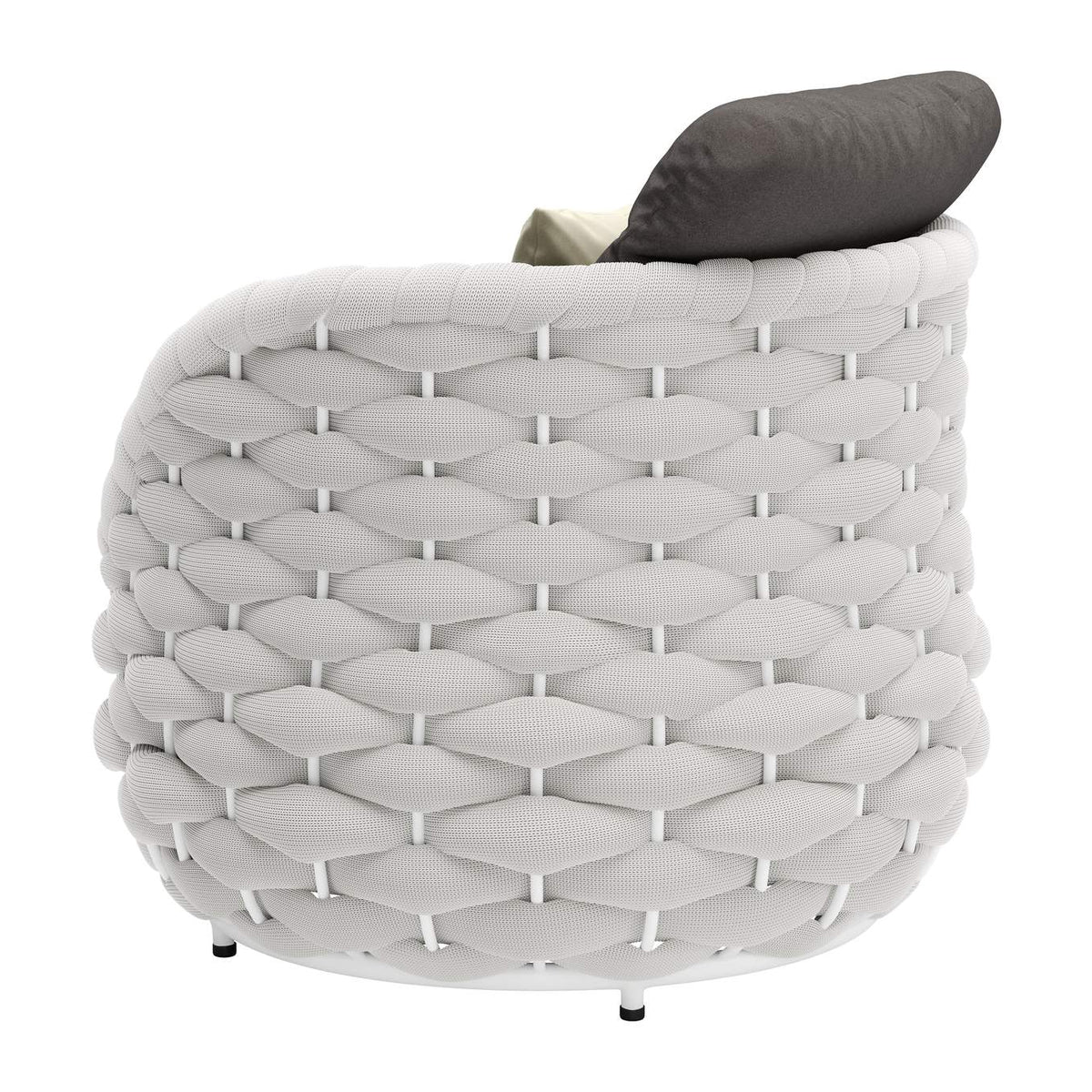 704025 Coral Reef Outdoor Accent Chair Gray
